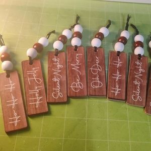 Handmade Boho/Farmhouse Christmas Ornaments (10)